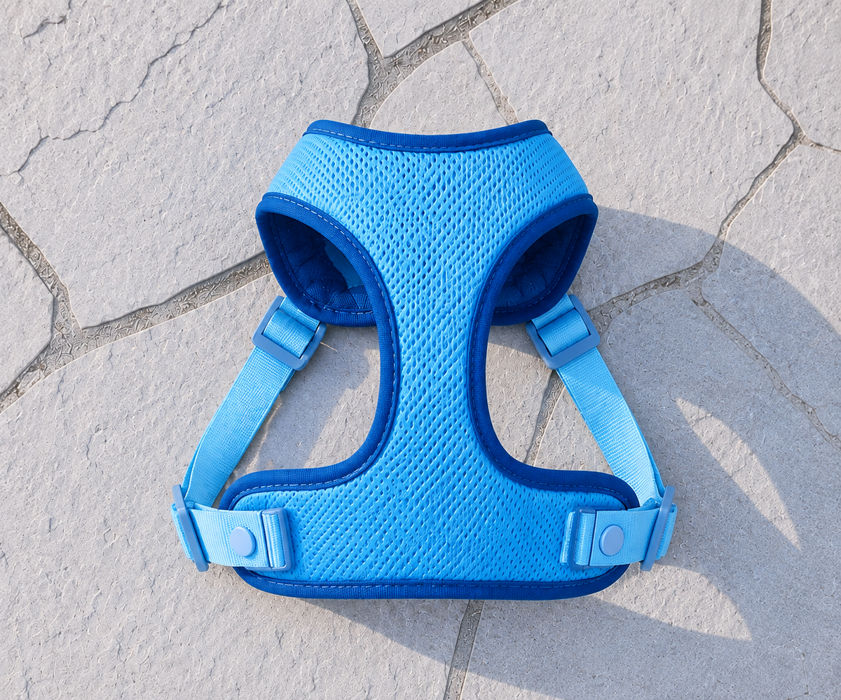 Arnés Ergonómico Eco para Perro Pequeño - color azul